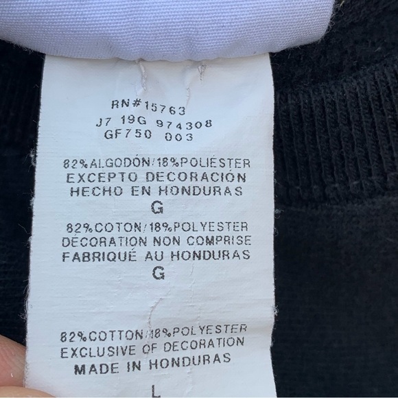 Vintage Champion Embroidered Logo Crewneck Sweatshirt Reverse Weave Size Large - Picture 6 of 8